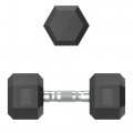Гантель гексагональная UNIX Fit обрезиненная 10 кг, 2 шт.