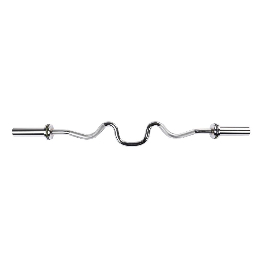 Гриф для штанги EZ-образный (до 150 кг, замки-пружины) D50 мм PROFI-FIT