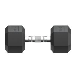 Гантель гексагональная UNIX Fit обрезиненная 12,5 кг, 2 шт.