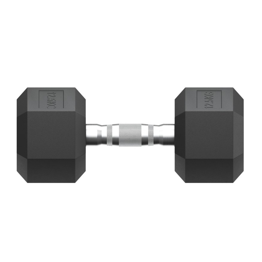 Гантель гексагональная UNIX Fit обрезиненная 12,5 кг, 2 шт.