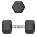 Гантель гексагональная UNIX Fit обрезиненная 12,5 кг, 2 шт.