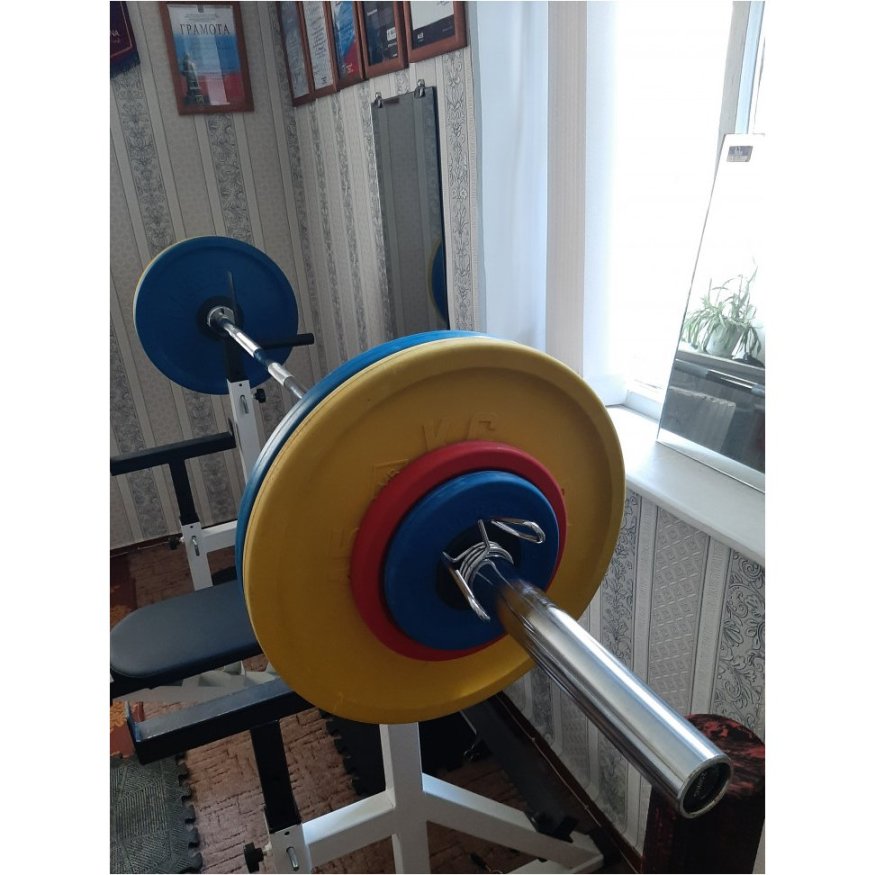 Блин обрезиненный желтый MB 1.25 кг ф50 мм Евро - Классик