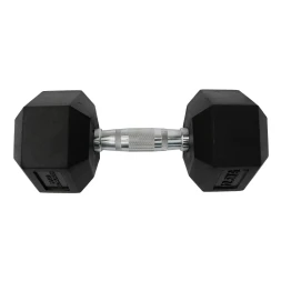 Набор гексагональных обрезиненных гантелей BRONZE GYM 2,5-25 кг - 10 пар, шаг 2,5 кг