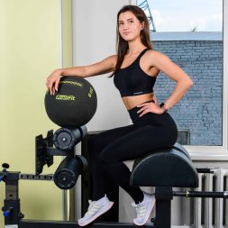 Медицинбол набивной кевларовый (Kevlar Wallball) PROFI-FIT 6 кг