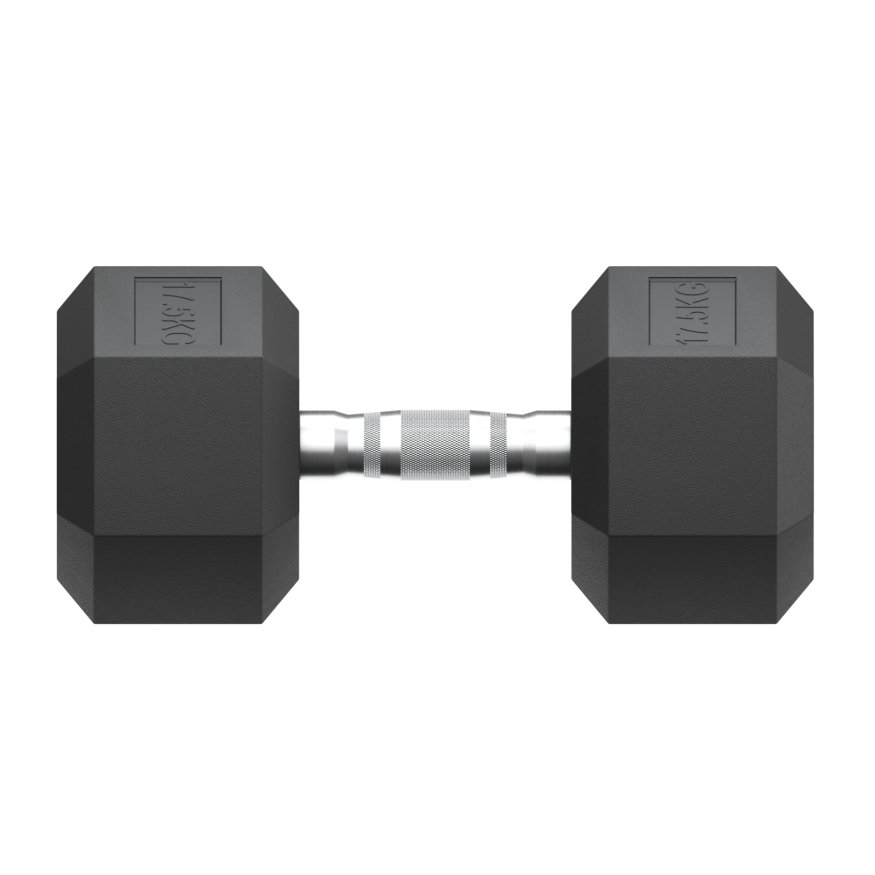 Гантель гексагональная UNIX Fit обрезиненная 17,5 кг, 2 шт.