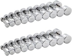 Гантельный ряд CHROME (шаг 1 кг, 10 пар) PROFI-FIT 1-10 кг