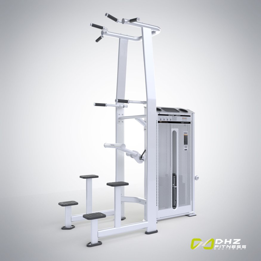 E7009A Турник, брусья с противовесом. Стек 110 кг