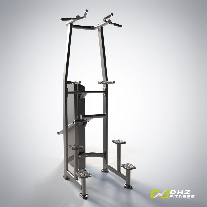 E7009A Турник, брусья с противовесом. Стек 110 кг