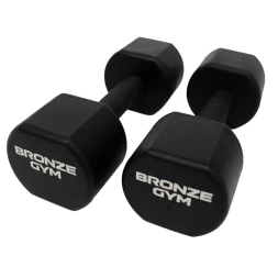 Набор термополиуретановых гантелей BRONZE GYM, 1-10 кг - 10 пар, шаг 1 кг