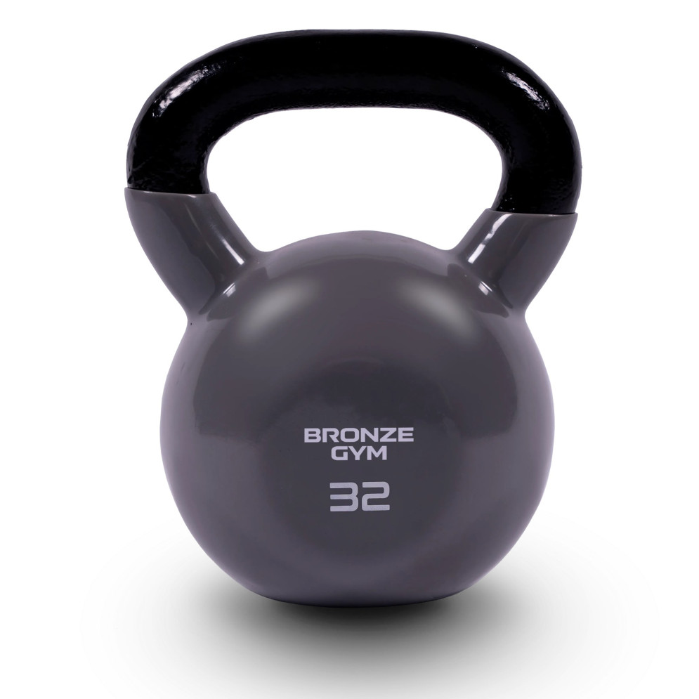 Гиря BRONZE GYM в виниловой оболочке 32 кг