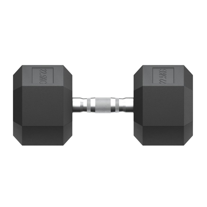 Гантель гексагональная UNIX Fit обрезиненная 22,5 кг, 2 шт.