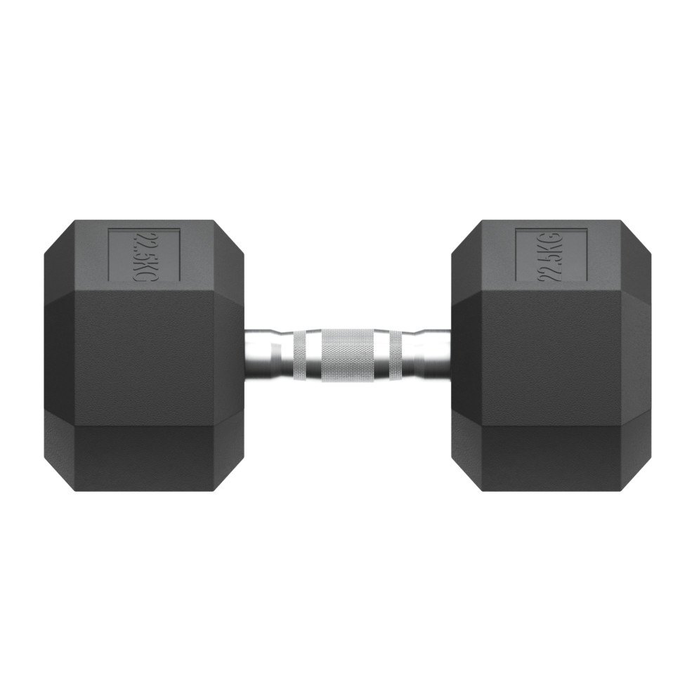 Гантель гексагональная UNIX Fit обрезиненная 22,5 кг, 2 шт.
