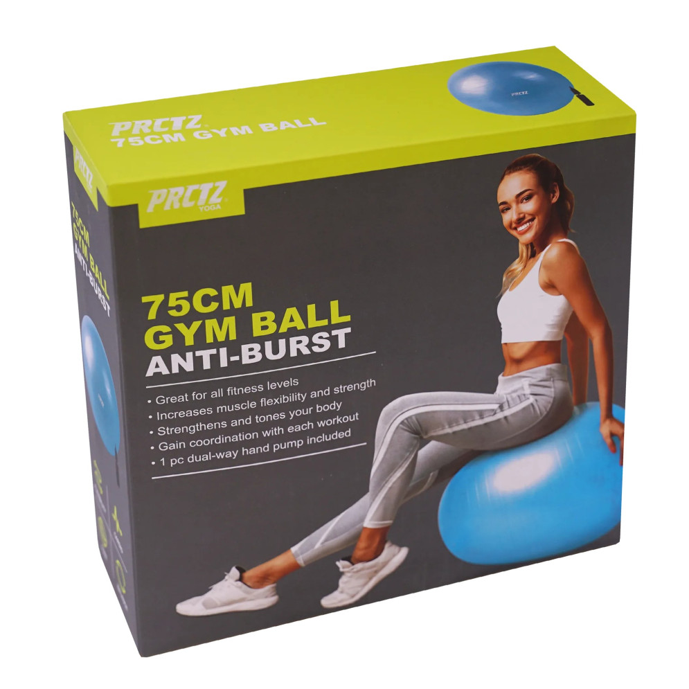 Мяч гимнастический PRCTZ GYM BALL ANTI-BURST, 75 см