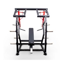 Плечевой жим на свободных весах Protrain PP121 (черно-красный)