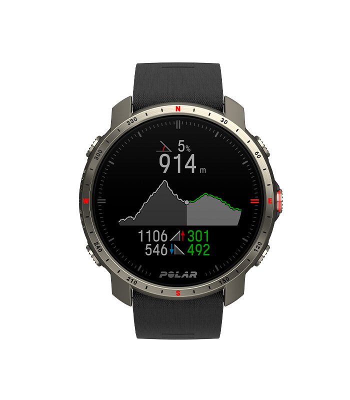 Часы для спорта POLAR Grit X Pro размер M-L, черный