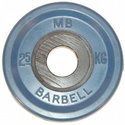 Блин обрезиненный синий MB 2.5 кг ф50 мм Евро - Классик