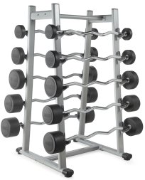 Штанга неразборная обрезиненная 35 кг. Изогнутый гриф. VictoryFit VF-DX5350