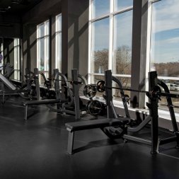 E7043 Скамья-стойка для жима штанги лежа