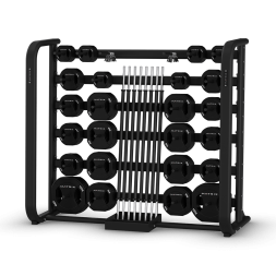 Стойка для бодипампов на 20 комплектов Matrix Fitness GroupX Plate &amp; Bar Rack