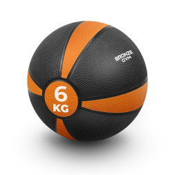 Медбол резиновый BRONZE GYM, 6 кг