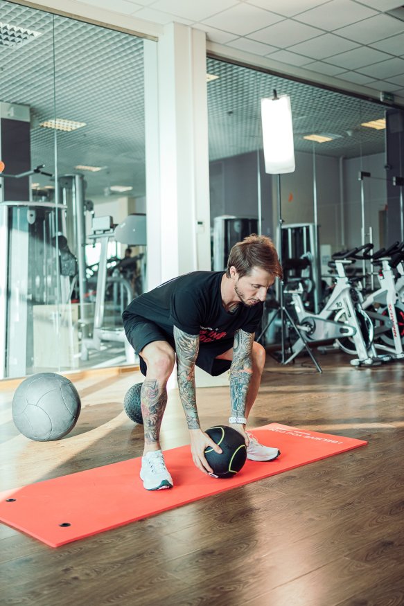 Мяч тренировочный черный 3 кг