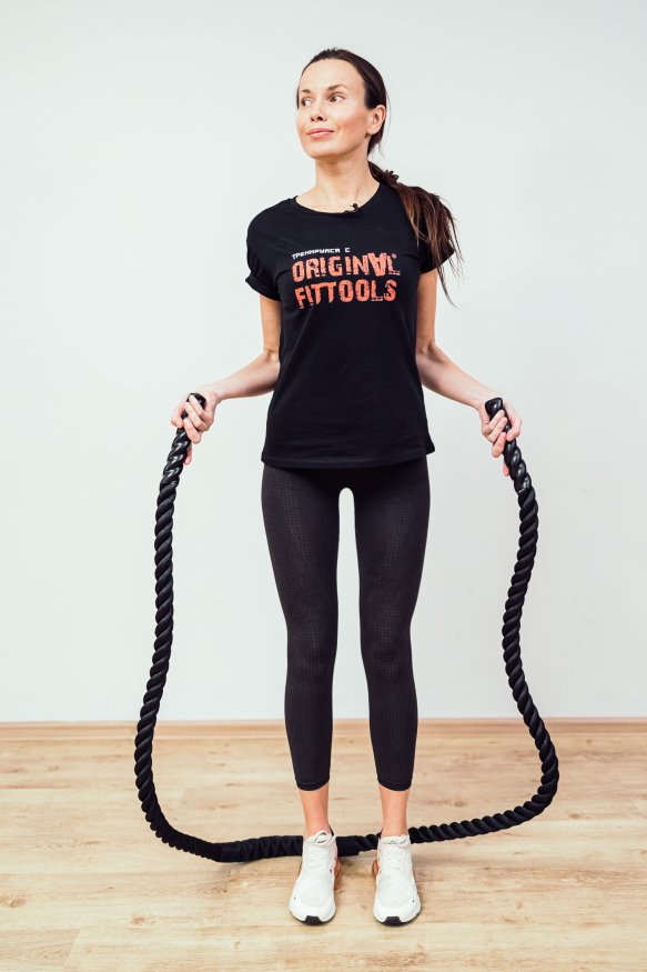 Скакалка тяжелая для функционального тренинга 38мм x 3м